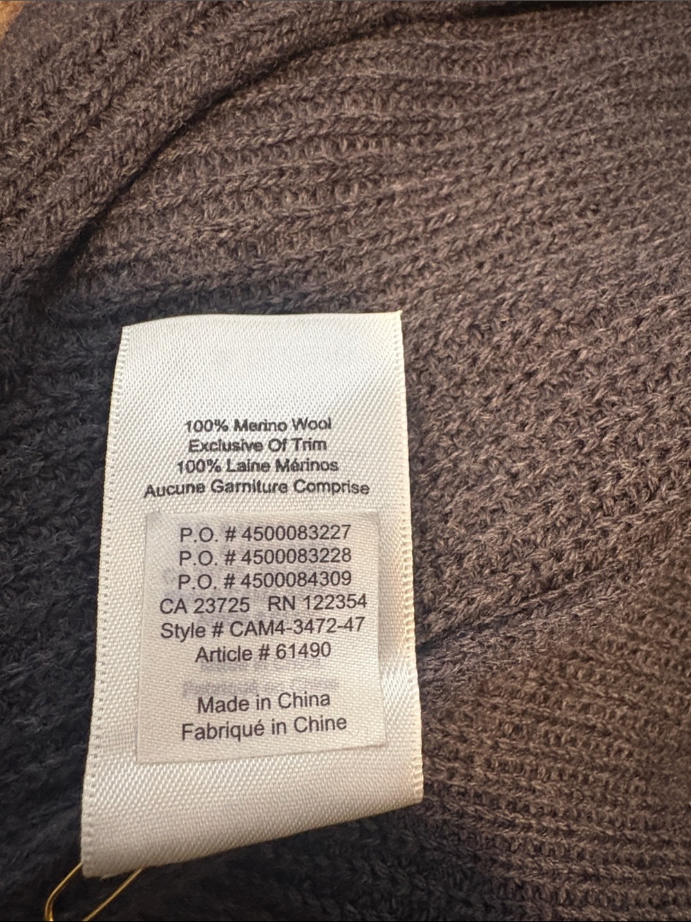 Wilfred Aritzia Sleeveless Open-Front Long Knit Vest - Charcoal size small - Picture 9 of 9